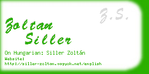 zoltan siller business card